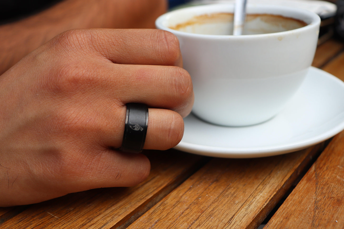 Titanium Ring with Gojo´s Unlimited Void